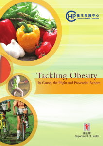 Tackling Obesity - Its Causes, the Plight and Preventive Actions