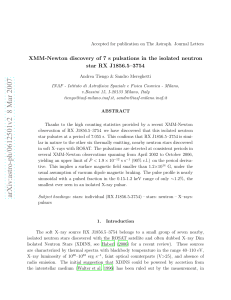 XMM-Newton discovery of 7 s pulsations in the isolated neutron star
