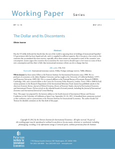 Working Paper 12-10: The Dollar and Its Discontents