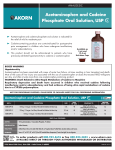 Acetaminophen and Codeine Phosphate Oral Solution