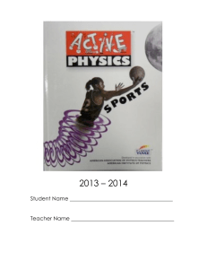 Physics Packet 2013-2014 - Haverford School District