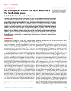On the enigmatic birth of the Pacific Plate within the Panthalassa