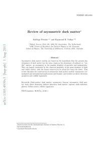 Review of asymmetric dark matter