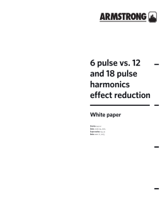 6 pulse vs. 12 and 18 pulse harmonics effect reduction White paper