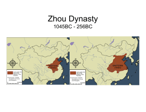 Zhou Dynasty - pkwy.k12.mo.us