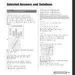 Selected Answers and Solutions