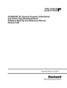 GV3000/SE AC General Purpose (Voltz/Hertz) and Vector Duty