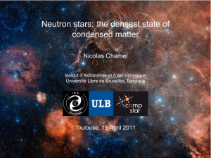 Neutron stars: the densest state of condensed matter