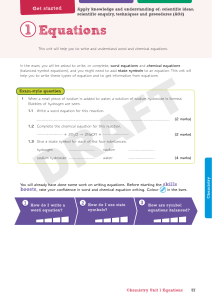 Equations - Pearson Schools and FE Colleges