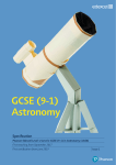 GCSE (9-1) Astronomy - Edexcel