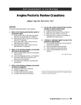 Angina Pectoris: Review Questions