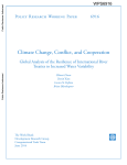Climate Change, Conflict, and Cooperation