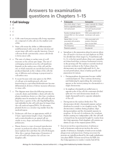 Answers to examination questions in Chapters 1