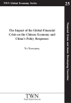 The Impact of the Global Financial Crisis on the Chinese Economy