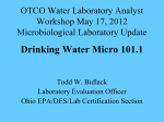 Drinking Water Micro 101 - Ohio Water Professionals