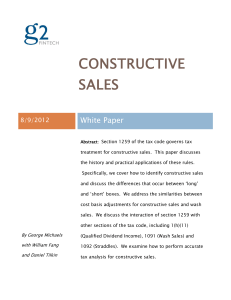 Constructive Sales