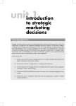 introduction to strategic marketing decisions