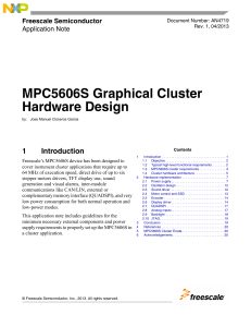 MPC5606S Graphical Cluster Hardware Design - Application