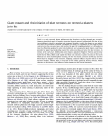 Giant impacts and the initiation of plate tectonics on terrestrial