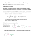 Chapter 7: Alkene reactions