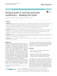 Practical guide to exocrine pancreatic insufficiency