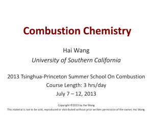 Combustion Chemistry