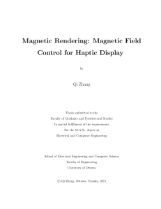Magnetic Rendering: Magnetic Field Control for