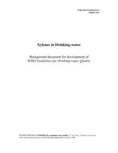 Xylenes in Drinking-water - World Health Organization