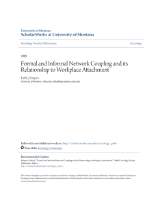Formal and Informal Network Coupling and its Relationship to