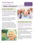 What is Geriatrics?