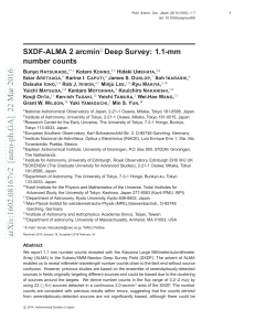 SXDF-ALMA 2 arcmin $^ 2$ Deep Survey: 1.1