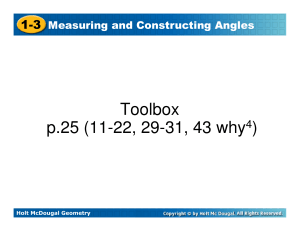 1_3 Measuring and Constructing angles