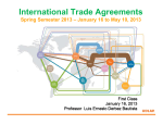 International Trade Agreements