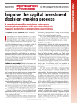Improve the capital investment decision-making process