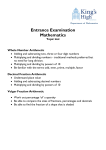 Topics for Mathematics Paper