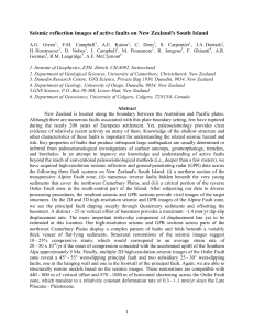 Seismic reflection images of active faults on New Zealand`s South