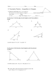 Geometry 5-7 Triangle Inequalities
