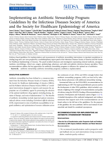 Implementing an Antibiotic Stewardship Program