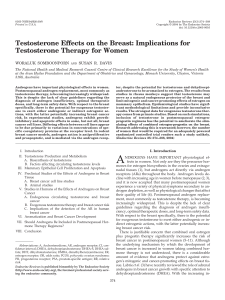 Testosterone Effects on the Breast: Implications for Testosterone
