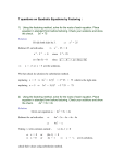 7 questions on Quadratic Equations by Factoring
