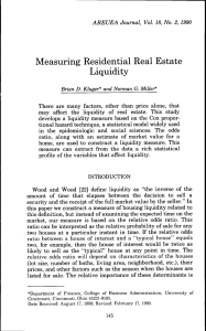 Measuring Residential Real Estate Liquidity