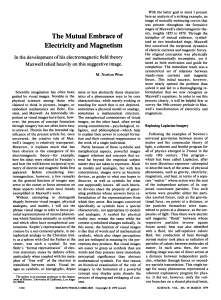 The Mutual Embrace of Electricity and Magnetism - fflch-usp
