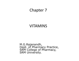 VITAMINS - SRM University