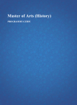 Master of Arts (History)