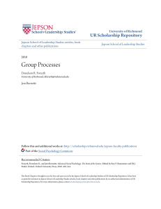 Group Processes - UR Scholarship Repository