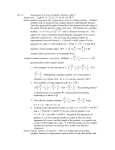 Nov 14 Trigonometric Form of Complex Numbers, Quiz 5 Homework