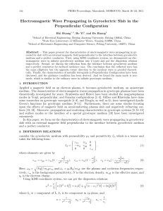 Electromagnetic Wave Propagating in Gyroelectric Slab in the