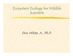 Ecosystem Ecology for Wildlife Scientists