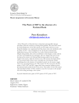 The Panic of 1857 in the absence of a National Bank Peter Kostadinov