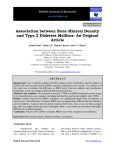Association between Bone Mineral Density and Type 2 Diabetes